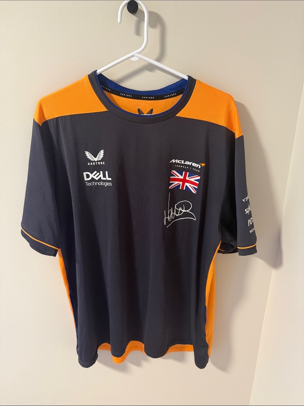 Lando Norris McLaren Team Jersey — Black & Orange